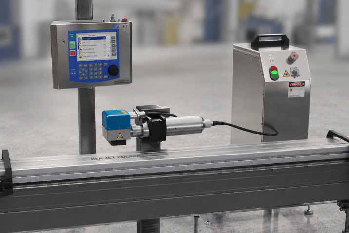 System laserowy REA JET do znakowania profili aluminiowych